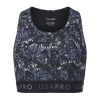 USA Pro Fitness Crop Top Junior Girls Black Butterfly 11-12 rokov