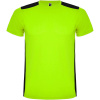 Detroit Unisex športové tričko s krátkym rukávom, zelená Lime - čierna, 2XL