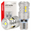 AMiO - LED žiarovky STANDARD T10 W5W 6x3020 + 1x3030 SMD White 12V/24V 03718