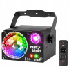 LED EFEKT OSVETLENIE DISCO SVETLO NA PÁRTY LASER GUĽA RGB + UV 4V1 4W