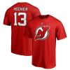 Fanatics Pánské tričko #13 Nico Hischier New Jersey Devils NHL Stack Logo Name & Number Veľkosť: XXL