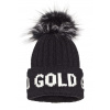 Dámska čiapka Goldbergh Hodd Beanie Real Raccoon Fur Black