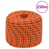 vidaXL Lodné lano oranžové 12 mm 250 m polypropylén - orange - 151770-219354