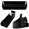 Kúpeľňová polica Metaliczny Pluton Nix 30x10,4 cm čierna matná