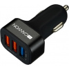 Canyon CNE-CCA07B, prémiová autonabíjačka, 2x USB, + 1x Quick Charge 3.0, inteligentná technológia nabíjania