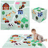 PODLOŽKA PENOVÉ PUZZLE 9 EL ULICE FARMA OBEC 90X90CM VEĽKÁ