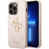 Guess PU 4G Metal Logo kryt pre iPhone 15 Pro Max, ružový 57983116460