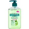 Sanytol Zelený čaj & Aloe Vera dezinfekčné hydratačné mydlo na ruky 250 ml s dávkovačom
