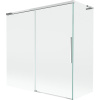 Mexen Rox L vaňová zástenová 2-krídlová posuvná 160 + 75 x 150 cm, transparentná, chróm - 8C9L-160-075-01-00