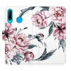 Flip pouzdro iSaprio - Huawei P30 Lite - Pink Flowers - kapsičky na karty (Knížkový flip kryt, obal, pouzdro iSaprio na mobil Huawei P30 Lite - Pink Flowers - 360° ochrana telefonu, přihrádka na karty