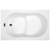 Akrylátová vaňa Scansani Wivea s integrovaným sedadlom Dĺžka vane: 120 cm, SCW120_120_CM
