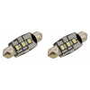 Compass 33827 Žárovka 3 LED SMD 12V suf.11X38 SV8.5 NEW-CAN-BUS bílá 2ks