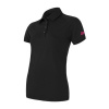 SENSOR MERINO ACTIVE POLO triko kr.rukáv černá XL