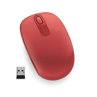 Microsoft Wireless Mobile Mouse 1850, Flame Red