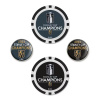 Fanatics Golfová marker set Vegas Golden Knights NHL 2023 Stanley Cup Champions Four-Pack Ball Marker Set