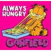 CUKROVÁ TLAČ jedlý obrázok na tortu Hladná cukrová hmota Garfield Hungry + MENO