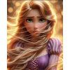 CUKROVÁ TLAČ jedlý obrázok na tortu Cukrová hmota Princezná Disneya Rapunzel 1