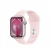 APPLE Watch Series 9 GPS 41mm Pink Aluminium Case with Light Pink Sport Band - M/L mr943qc/a