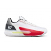 Pánska obuv Wilson Rush Tour 5 Clay - white/black/infrared - Viacfarebný (43 1/3)
