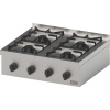 GREDIL Plynový sporák, 4 horáky, nastaviteľný, 20 kW, G30, 800x700x250 mm | GREDIL, 965573