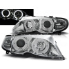 BMW E46 01-05 SEDAN, KOMBI - predné chrom svetlá s ANGEL EYES