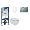 Ideal standard Cenově zvýhodněný závěsný WC set Geberit do lehkých stěn / předstěnová montáž+ WC Tesi 111.300.00.5NF3