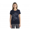 Icebreaker Womens Merino 150 Tech Lite II Mountain Strokes, Midnight Navy (0A56TG401) dámské tričko M