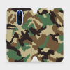 Flipové pouzdro Mobiwear - Xiaomi Redmi 8 - V111P Maskáče (Knížkové flip pouzdro, obal, kryt na mobil Xiaomi Redmi 8 - V111P Maskáče, materiál Umělá kůže + TPU - ochrana 360°, stojánek, silikonová van