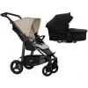 TFK Mono4 2v1 Sand Combi carrycot + Seat unit Nafukovacie kolesá Hlboká vanička Black