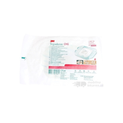 3M TEGADERM CHG 1658R [SelP] 10cm x 12cm, transparentné, antimikrobiálne krytie 1x1 ks