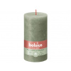 Bolsius sviečka valec Rustic Shine Fresh Olive zelená 68x130mm