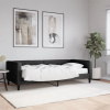 zahrada-XL Denná posteľ s matracom čierna 90x200 cm látka 3196562