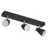 LED SPOT PEAR BLACK 3 x 4.3W 2700K GU10