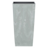 Plastový kvetináč s vložkou Urbi Square Beton Effect Gray 40 x 40 x 75 cm PROSPERPLAST