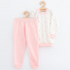 Detské bavlnené pyžamko New Baby pink bear Ružová 128/134