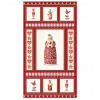Benartex Nordic Noel / Mikuláš - SANTA / PANEL