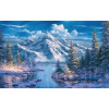 Norimpex Diamantové maľovanie Rieka v horskej doline 30 x 40 cm
