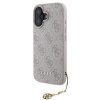 Guess 4G Charm zadný kryt pre iPhone 16 Tone on Tone Pink