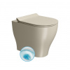 TONO WC misa stojaca, Geniusflush, 36x53cm, spodný/zadný odpad, creta dual-mat