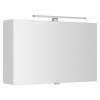 Sapho CLOE galérka s LED osvetlením, 80x50x18cm, biela