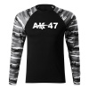 DRAGOWA Fit-T tričko s dlhým rukávom AK-47, metro 160g/m2 - L