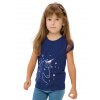 Dievčenské tričko - Winkiki WKG 92546, tmavo modrá Farba: Modrá tmavo, Veľkosť: 98