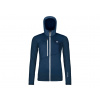 Dámská mikina s kapucí ORTOVOX Fleece Grid Hoody Deep Ocean - L
