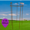Podpera pre rastliny, kríky, kvety, PERGOLA, priemer 45 V90 cm, kvalitná (PREMIUM oporné podpery pre rastliny, kríky, ruže, hortenzie, pivonky, D45 V90cm)