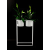 Stojan na kvety - Kvetinový Metal Ugo 80x50cm White Loft Hit (Stojan na kvety - Kvetinový Metal Ugo 80x50cm White Loft Hit)