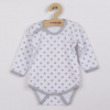 NEW BABY Dojčenské body New Baby Classic II sivé s hviezdičkami - 80