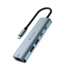 Devia USB-C Hub Leopard Series 5-in-1 EC701 - Deep Gray 6942297108943
