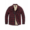 Vintage Industries flanelová bunda CRAFT HEAVYWEIGHT SHERPA RED CHECKS