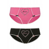 Pink Amour - set kalhotek růžová/černá Vive Maria Velikost: L
