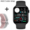 Unisex hodinky - Smartwatch Watch-Black-ružobiele biele (Unisex hodinky - Smartwatch Watch-Black-ružobiele biele)